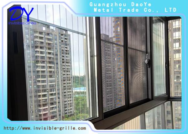 3.0mm Wire Invisible Safety Grill Aluminum Rail Track For School Windows