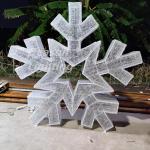 Large led lighted snowflakes