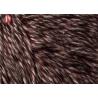 Buy cheap Wine Red Fake Fur Fabric , Ostrich Feathers Light Brown Faux Fur Animal Jacquard from wholesalers