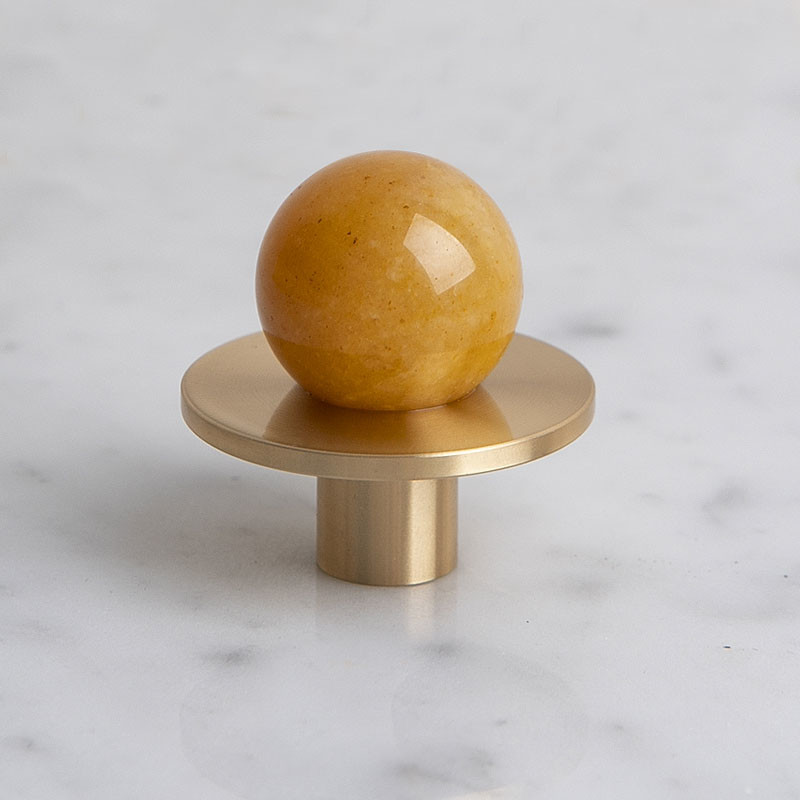 Circular Shape Handle Solid Brass Cabinet Knobs Drawer Handle Dresser Pull