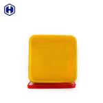 Plastic Cover IML Tubs Thermal Formed Yellow Plastic Biscuit Containers