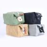Buy cheap Brown Waterproof Cosmetic Bag Waxed Canvas Material 9 . 5 * 4 * 4 . 5CM from wholesalers