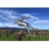 Buy cheap Contemporary Metal Animal Lawn Ornaments Stainless Steel Running Rabbit from wholesalers