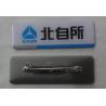 Buy cheap custom made logo metal high quality name plate, safety pin badge from wholesalers