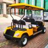 Buy cheap Yellow Color Customized 50km LSV 4 Seater Golf Cart Trolley 30mph-40mph from wholesalers