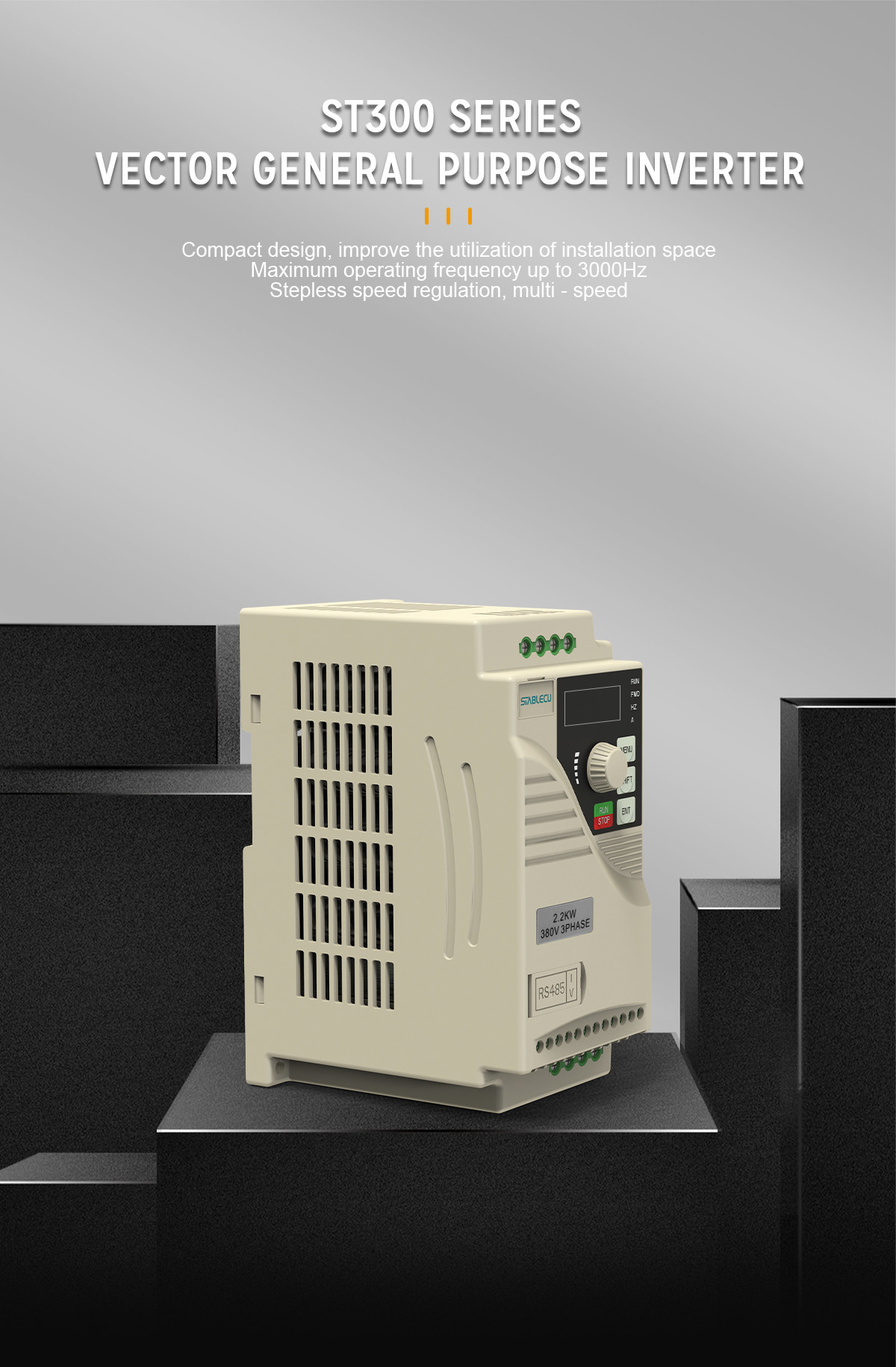 1.5KW 2.2KW Single Phase Frequency Inverter Variable Speed Drive