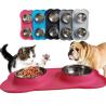 Buy cheap Pet Silicone Anti Spill Bowl Dog Stainless Steel Eating And Drinking Double Bowl from wholesalers