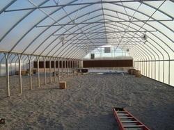 Quality Agriculture Plants Growing Steel Frame Single Span PE Film Greenhouse For Agriculture for sale