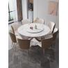 Buy cheap Light Luxury Modern Marble Round Table With Turntable Household Dining Table from wholesalers