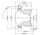 Buy cheap F2.0 0.95mm Car Camera Lens , VGA 360 Degree Panoramic Camera Lens from wholesalers