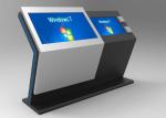 Infrared Touch Screen Information Kiosk 32GB ROM 3G 4G Module For Shopping Mall
