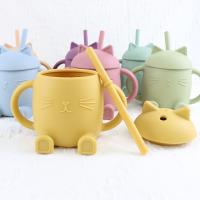 Buy cheap Portable Food Grade Silicone Kids Cup Non Toxic Cat Style For Infant Training product