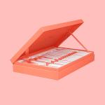 Cardboard Paper Makeup Cosmetics Gift Box Pink Biodegradable Custom Paper