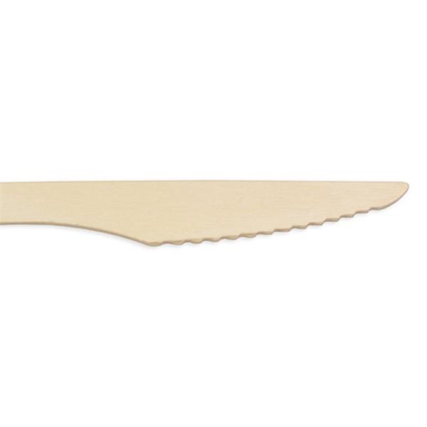 185 mm economic friendly biodegradable simple style wooden knife wrapped