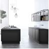 Buy cheap Black Matte Laminate Sheet Kitchen Cabinets Furniture Modular Kitchen Cabinets from wholesalers