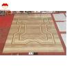 Buy cheap Yellow Royal Wood Grain Marble Stone Slab For Lobby Waterjet Medallion from wholesalers