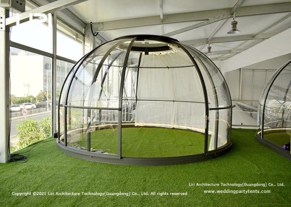 Buy cheap Polycarbonate Roundhouse Luxury Glamping Tents Garden Dining Room Pod Crystal Dome Restaurant Event Tents from wholesalers