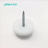 Buy cheap 16mm Furniture Feet Nail In White Pe Plastic And Zinc Plated Nail For Wood Furniture Leg from wholesalers