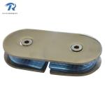 Glass elliptical partition brace, glass clamps RS1837, 180 degree, double,