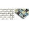 Buy cheap Multicolor Bathroom Sink Backsplash Tile , Crystal Plated Bathroom Mosaic Tile Backsplash from wholesalers