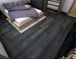 Fireproof 4mm Stone Polymer Composite Flooring European Black Oak GKBM SY-W1010