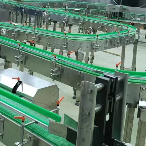 Buy cheap Food Industry Packaging Production Line Table Top Chain Belt Conveyor Design from wholesalers