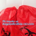 HDPE/LDPE/PP autoclave bags medical garbage bag for biohazard waste, yellow with