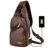 Buy cheap USB Charging Chest Bag With Headset Hole Men'S Single Strap Anti Theft Adjustable from wholesalers