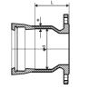 Buy cheap DN40 - DN2600 Ductile Iron Fittings Flange Socket Class PN10 PN16 PN25 from wholesalers