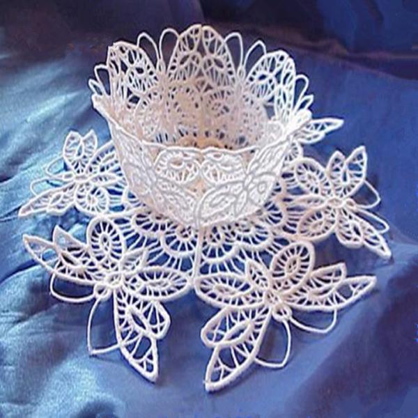 Quickly Dissolving Water Soluble Film For Embroidery, PVA Plastic Embroidery
