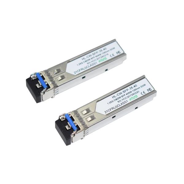 Buy cheap Hilink Wholesale 1350nm 40km 1.25G CWDM SFP Fiber Optical Transceiver from wholesalers
