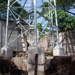 Hot Dip Galvanized 25m Lattice Tubular Steel Tower