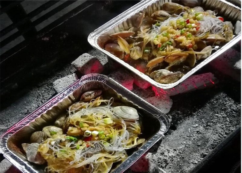 aluminum foil bbq tray disposable good quality used on grill food roast tray