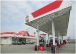 Prefabricated Steel Roof Trusses , Shed Building Space Frame For Petrol Station