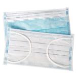 Three Layer Folding Disposable Face Mask Hidden Nose Clip Smooth Lightweight