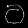 Buy cheap Heart Shape Plain Silver Bracelet Plated Rhodium Vintage Jewelry from wholesalers