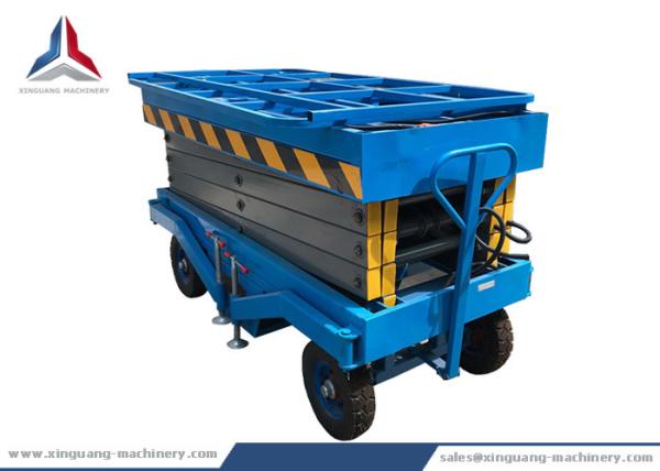 Buy cheap 10m Working Height Movable Hydraulic Scissor Lift Table for Warehouse from wholesalers