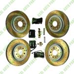 For Maserati Granturismo Gt Front & Rear Brake Pads & Rotors Set OEM 228411