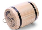 Handmade Craft Wooden Storage Barrels Custom Color With Spray Lacquer