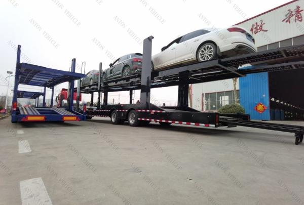 6-8 Car Capacity Car Transporter Trailer with Air Suspension System and Fuwa/BPW