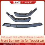 Abrasion Resistant Front Car Bumper Lip Pointed Shape For Toyota Allion