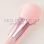 Pink PBT Hair Foundation Powder Makeup Brush Long Lasting 17.3cm