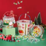 280ml 300ml 500ml 750ml 1L 1.5L 2.5L 4L Plastic Food Storage Pail Christmas