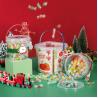 Buy cheap 280ml 300ml 500ml 750ml 1L 1.5L 2.5L 4L Plastic Food Storage Pail Christmas Decoration from wholesalers