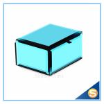 Wedding Gifts Custom Design Blue Glass Jewellery box Wedding Gift box
