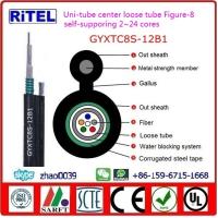 Buy cheap Figure-8 self-support central loose tube fiber optic cable GYXTC8A, GYXTC8S, product