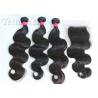 Buy cheap No Mix No Chemical 100% Brazilian Virgin Hair Deep Wave with Lace Closure from wholesalers