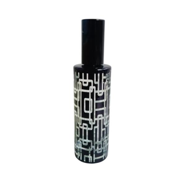 empty perfume spray bottle recycled glass bottles black blue red pink green cap