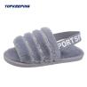 Buy cheap 1D0005 Outdoor Winter Lady Fluffy Fur Sliders Slipper from wholesalers