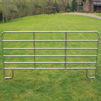 Buy cheap Hot Dipped Galvanized Livestock Fence Panels Easily Assembled 5 Rail Horse product